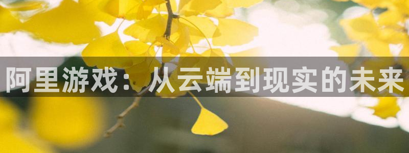 长征娱乐网址注册：阿里游戏：从云端到现实的未来